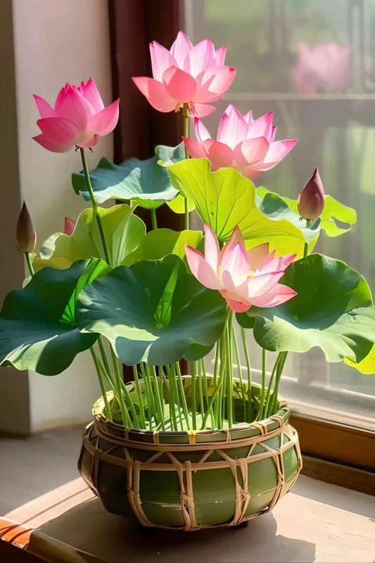 碗莲需充足光照、土培定植，种藕栽培更易开花。