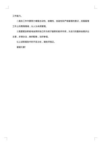 支行行长述职述廉报告