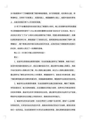 社会调查报告1000字