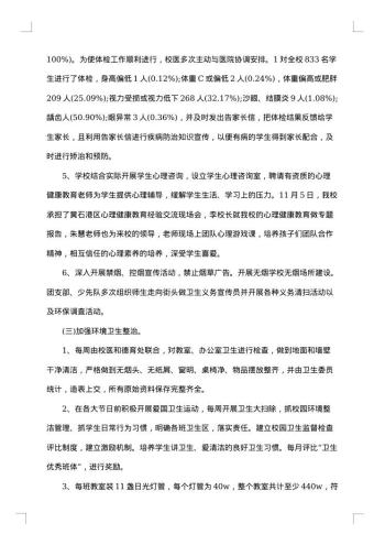 创卫工作总结