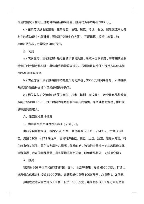 项目考察报告集锦