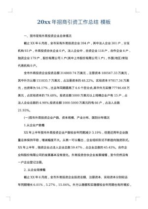 2025年招商引资工作总结