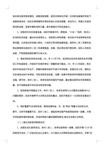 20xx年今冬明春火灾防控应急预案