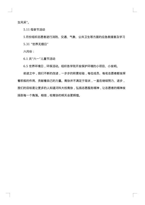青年志愿者协会工作总结