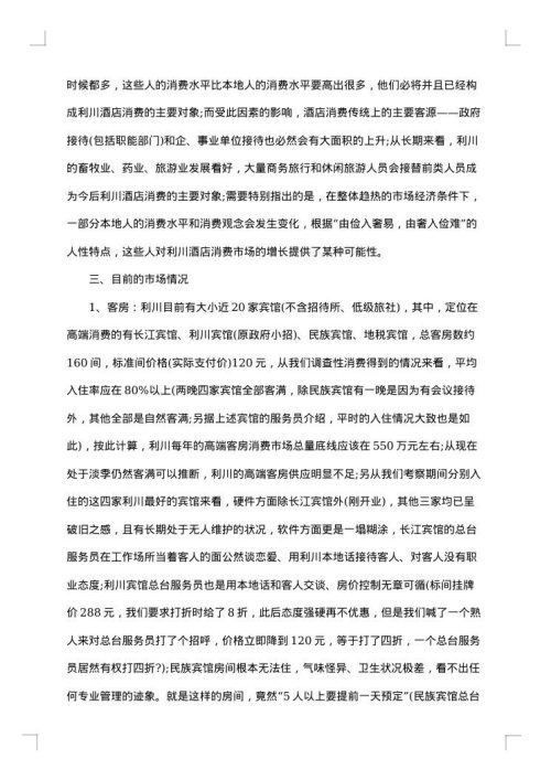 市场考察报告3篇