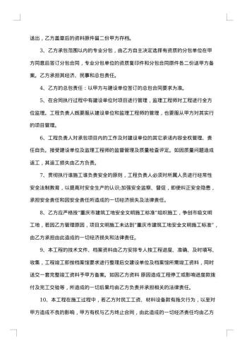 个人项目外包合同