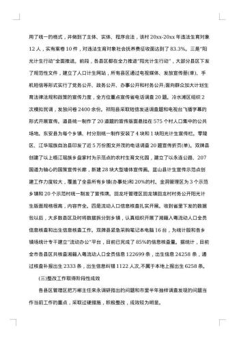 督查情况通报格式