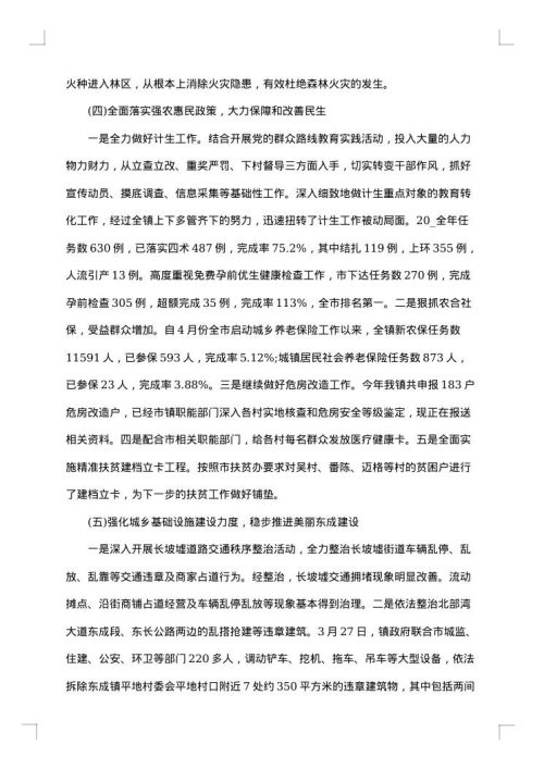 2025年乡镇上半年工作总结