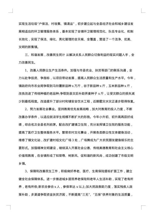 乡镇政府下半年工作总结