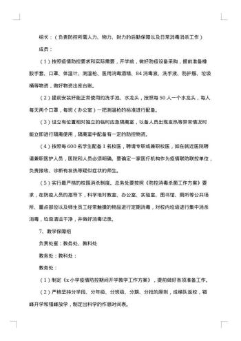 小学停课不停学的工作方案范文