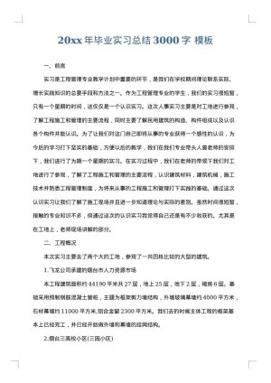 2025年毕业实习总结3000字