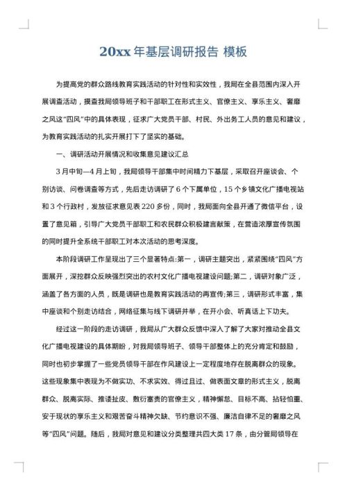 2025年基层调研报告