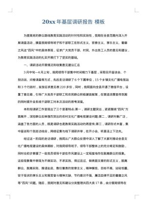 2025年基层调研报告