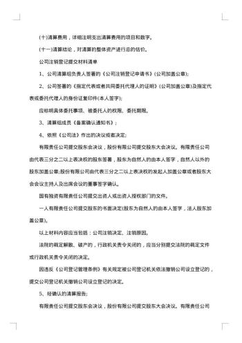 公司注销清算报告怎么写