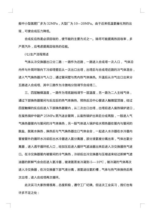2025年化工厂暑假实习报告