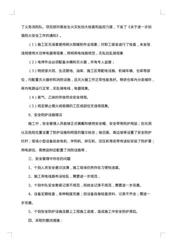 安全检查自查报告