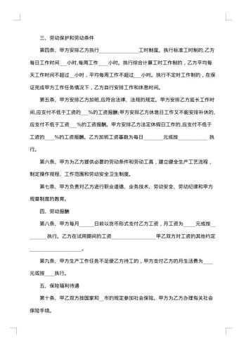 公司劳动合同(技术总监)