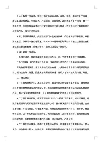 营商环境调研报告
