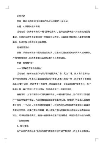 产品推广计划书范文