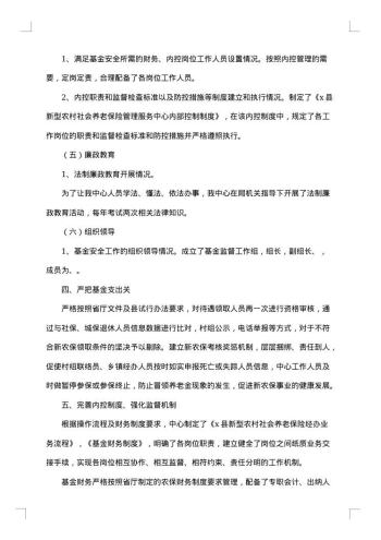 医疗保险基金自查报告