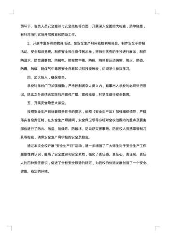 学校安全生产工作总结