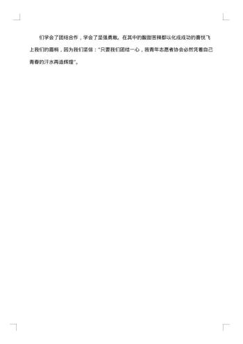 青年志愿者协会个人总结