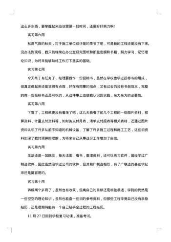 实习周记模板