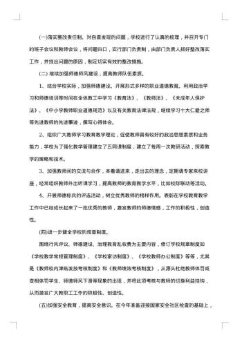 行风自查报告