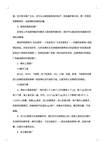 网络平台融资计划书
