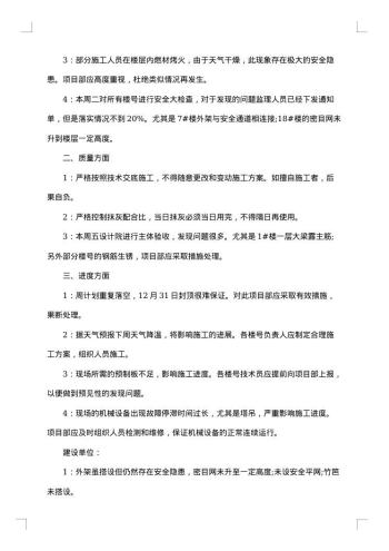 最新监理例会会议纪要范文