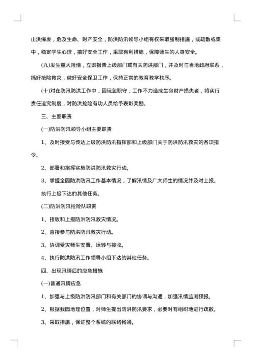 2025年防汛工作方案