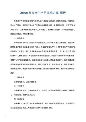 2025年安全生产月实施方案