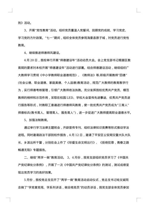 2025年学校党建个人工作总结