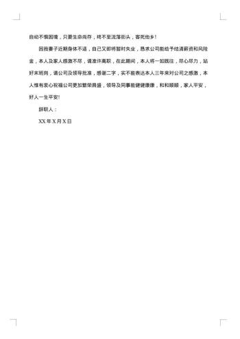 关于财务人员的辞职报告