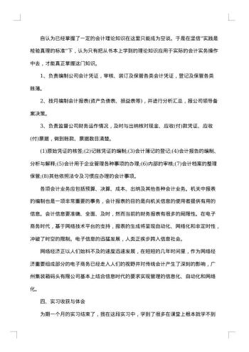 会计实训工作总结