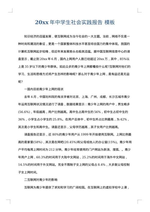 2025年中学生社会实践报告