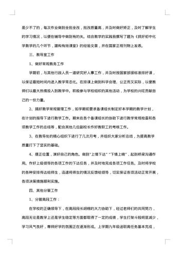 干部试用期个人工作总结