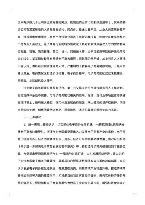 商务调研报告