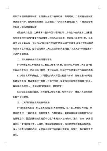 审计整改报告范文4篇