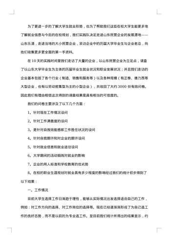 寒假调查报告