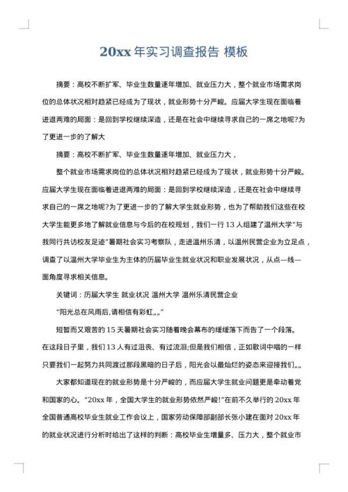 2025年实习调查报告