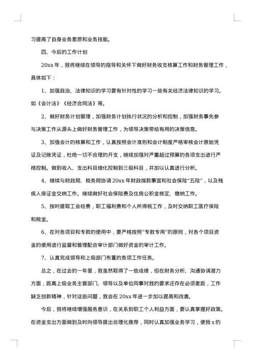 2025年企业会计工作总结范文