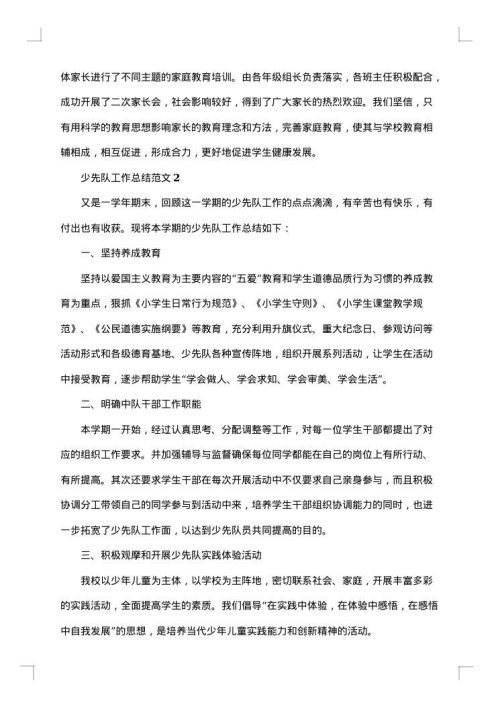 2025年学年少先队工作总结