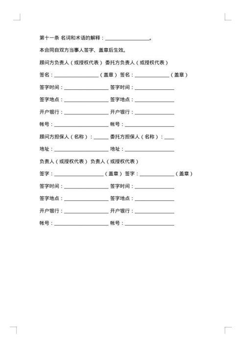 技术咨询合同（九）