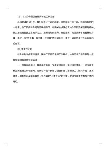 团总支工作总结
