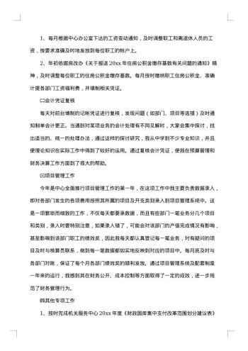 会计人员年度工作总结
