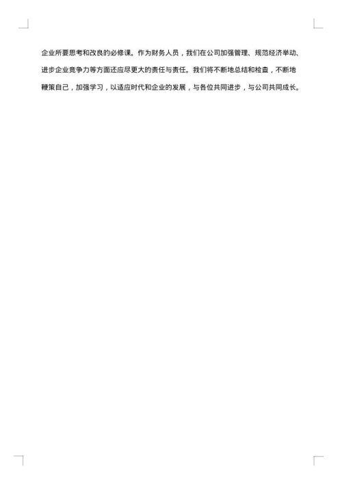 财务总结报告