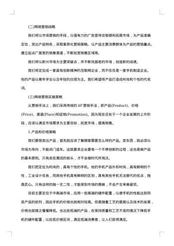 20xx年企业网络营销策划书