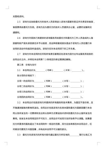 技术咨询合同（二）