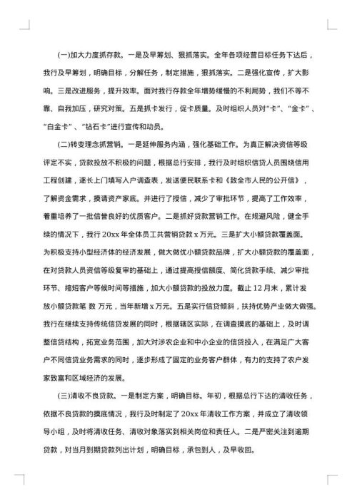 行长述职述廉报告